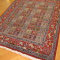 Moud Square Pattern Hand Knotted Wool Rug