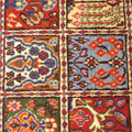Moud Square Pattern Hand Knotted Wool Rug