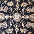 Nain Oriental Hand Knotted Wool & Silk Rug