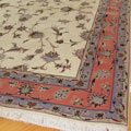 Tabriz Oriental Hand Knotted Wool & Silk Rug