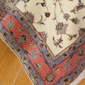 Tabriz Oriental Hand Knotted Wool & Silk Rug