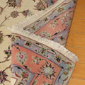 Tabriz Oriental Hand Knotted Wool & Silk Rug