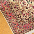 Tabriz Medallion Hand Knotted Wool & Silk Rug