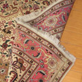 Tabriz Medallion Hand Knotted Wool & Silk Rug