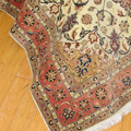 Tabriz Medallion Hand Knotted Wool & Silk Rug
