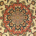 Tabriz Medallion Hand Knotted Wool & Silk Rug