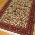 Tabriz Pictorial Hand Knotted Wool & Silk Rug