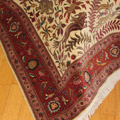 Tabriz Pictorial Hand Knotted Wool & Silk Rug