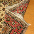 Tabriz Medallion Hand Knotted Wool & Silk Rug