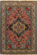Ardebil Medallion Hand Knotted Wool & Silk Rug