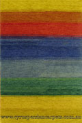 Gabbeh Stripe Hand Knotted Wool Rug