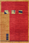 Gabbeh Tolidi Abstract Hand Knotted Wool Rug