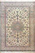 Habibian Medallion Hand Knotted Wool & Silk Rug