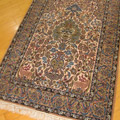 Isfahan Prayer Hand Knotted Wool & Silk Rug
