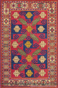 Kazak Geometric Hand Knotted Wool Rug