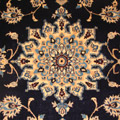 Nain Medallion Hand Knotted Wool & Silk Rug