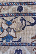 Nain Tabas Medallion Hand Knotted Wool & Silk Rug