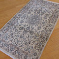 Nain Tabas Medallion Hand Knotted Wool & Silk Rug