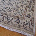 Nain Tabas Medallion Hand Knotted Wool & Silk Rug