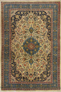 Tabriz Medallion Hand Knotted Wool Rug