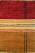 Gabbeh Tolidi Stripe Hand Knotted Wool Rug