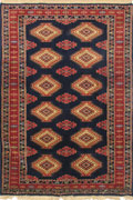 Turkomen Geometric Hand Knotted Wool Rug