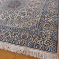 Habibian Medallion Square Hand Knotted Wool & Silk Rug