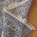 Habibian Medallion Square Hand Knotted Wool & Silk Rug