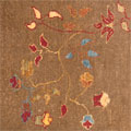 Tolidi Floral Square Hand Knotted Wool Rug