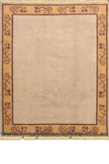 Nepal Hand Knotted Modern Border Wool Rug
