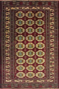 Persian Turkomen Oriental Hand Knotted Wool Rug