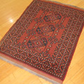 Gazni Geometric Hand Knotted Wool Rug