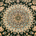 Habibian Medallion Hand Knotted Wool & Silk Rug