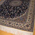 Habibian Medallion Hand Knotted Wool & Silk Rug