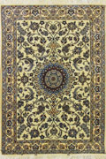 Habibian Medallion Hand Knotted Wool & Silk Rug