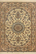 Habibian Medallion Hand Knotted Wool & Silk Rug