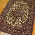 Isfahan Medallion Hand Knotted Wool Rug