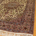 Isfahan Medallion Hand Knotted Wool Rug