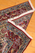 Moud Square Pattern Hand Knotted Wool & Silk Rug