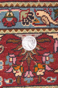 Moud Square Pattern Hand Knotted Wool & Silk Rug