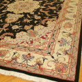 Tabriz Medallion Hand Knotted Wool & Silk Rug