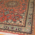 Tabriz Medallion Hand Knotted Wool & Silk Rug