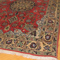 Tabriz Medallion Hand Knotted Wool & Silk Rug