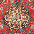 Tabriz Medallion Hand Knotted Wool & Silk Rug