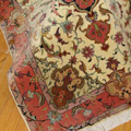 Tabriz Medallion Hand Knotted Wool & Silk Rug