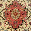 Tabriz Medallion Hand Knotted Wool & Silk Rug