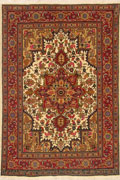 Tabriz Medallion Hand Knotted Wool & Silk Rug