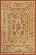 Tapestry Floral Hand Knotted Wool Rug