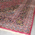 Kashan Medallion Hand Knotted Wool Rug