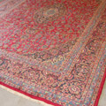 Kashan Medallion Hand Knotted Wool Rug